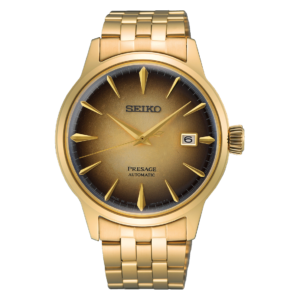 Seiko Presage Cocktail Time Automatic 40.5mm Gold Stainless Steel Watch – 4R35