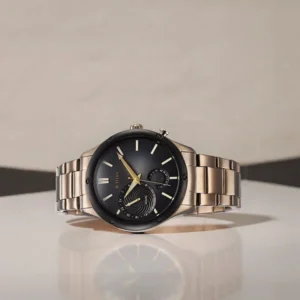 Titan Stellar Multifunction Brown Dial Brown Stainless Steel Strap Watch For Men