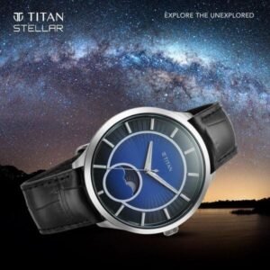 Titan Caelum Sun Moon Sub-Dial in Cobalt Blue - Stellar Edition