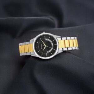 Titan Men's Multifunction Karishma: Two-Tone Steel Elegance Watch