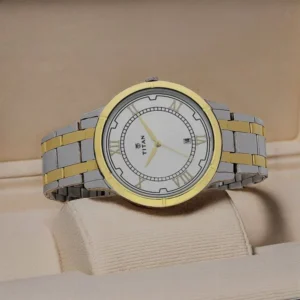 Titan Analog with Date Dial Stainless Steel Strap watch for Men