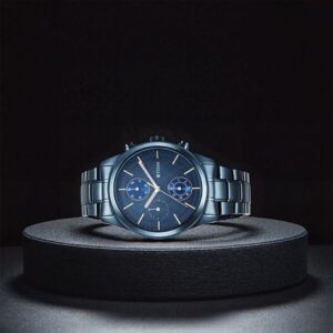 Titan Neo Splash Quartz Analog with Date Blue Dial Blue Stainless Steel Strap Watch For Men