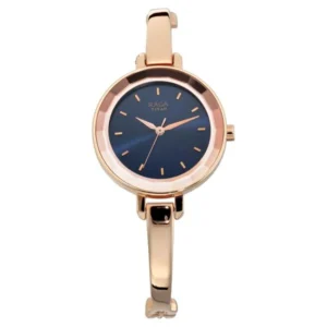 Titan Quartz Analog Blue Dial Metal Strap Watch for Women