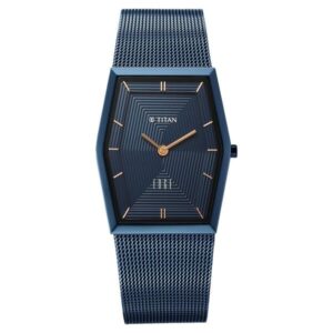 Titan Edge Whimsey Quartz Analog Blue Dial Blue Stainless Steel Strap Watch For Women