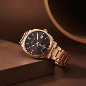 Titan Classique Suave Analog with Silver Dial Silver Stainless Steel Strap Watch for Men