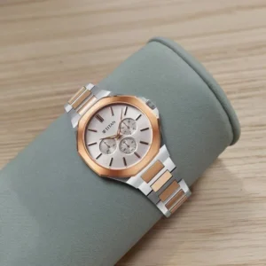 Titan Classic Slim Multifunction Multifunction Silver Dial Multicoloured Stainless Steel Strap Watch For Men