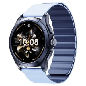 Titan Evoke Smartwatch 1.32" inch AMOLED Display with AOD, 1000 Nits, Functional Crown, Magnetic Strap, Metal Body