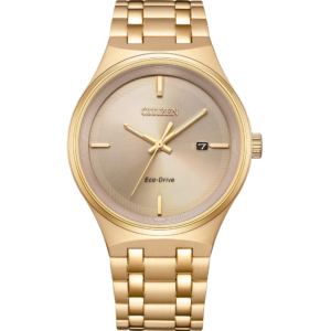 Citizen Axiom Champagne Dial Rose Gold Men's Watch - CITIZEN BM7653-50Q