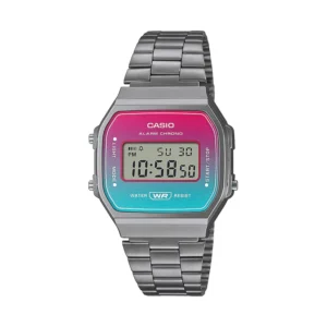 Casio A168WERB-2ADF Grey Stainless Steel Digital Watch